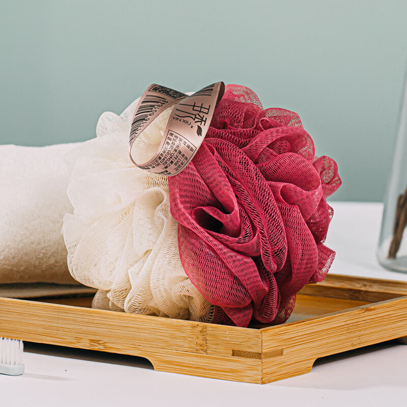 尹秀沐浴球洗澡搓澡搓背起泡浴花球高档可爱不散超柔浴球女士专用神器