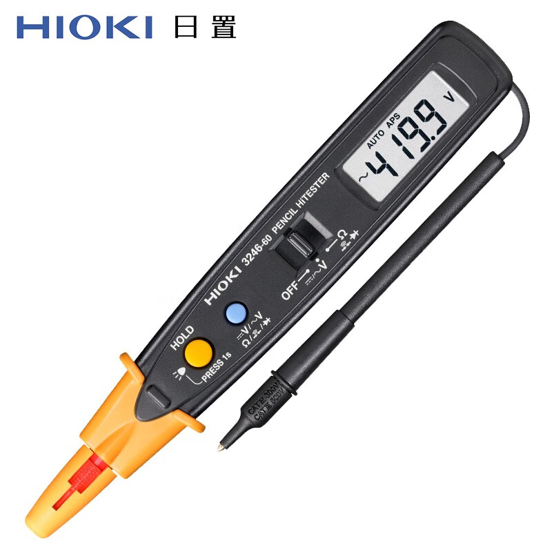 日置（HIOKI）笔式万用表数字高精度数显万能表电工自动电笔电压表 3246-60 电压电阻二极管测量