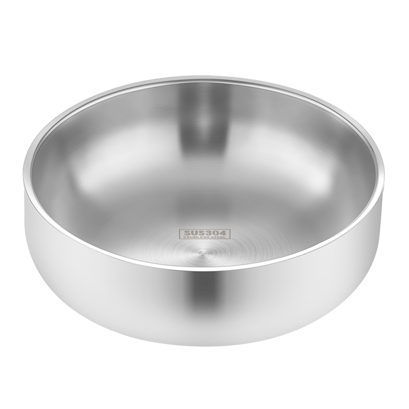 尚菲优品（SFYP）304不锈钢碗 15cm双层加厚隔热汤碗饭碗面碗 耐摔耐用8274