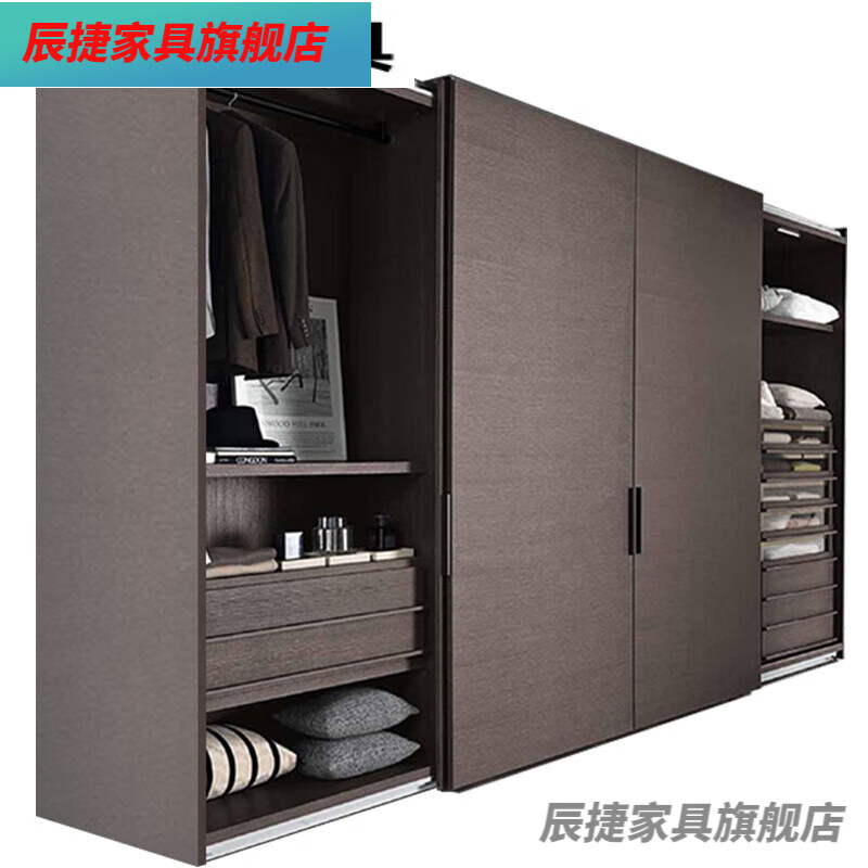 阳台衣柜北京衣帽间全屋定制衣柜订做卧室极简整体组 吉林森工露水河