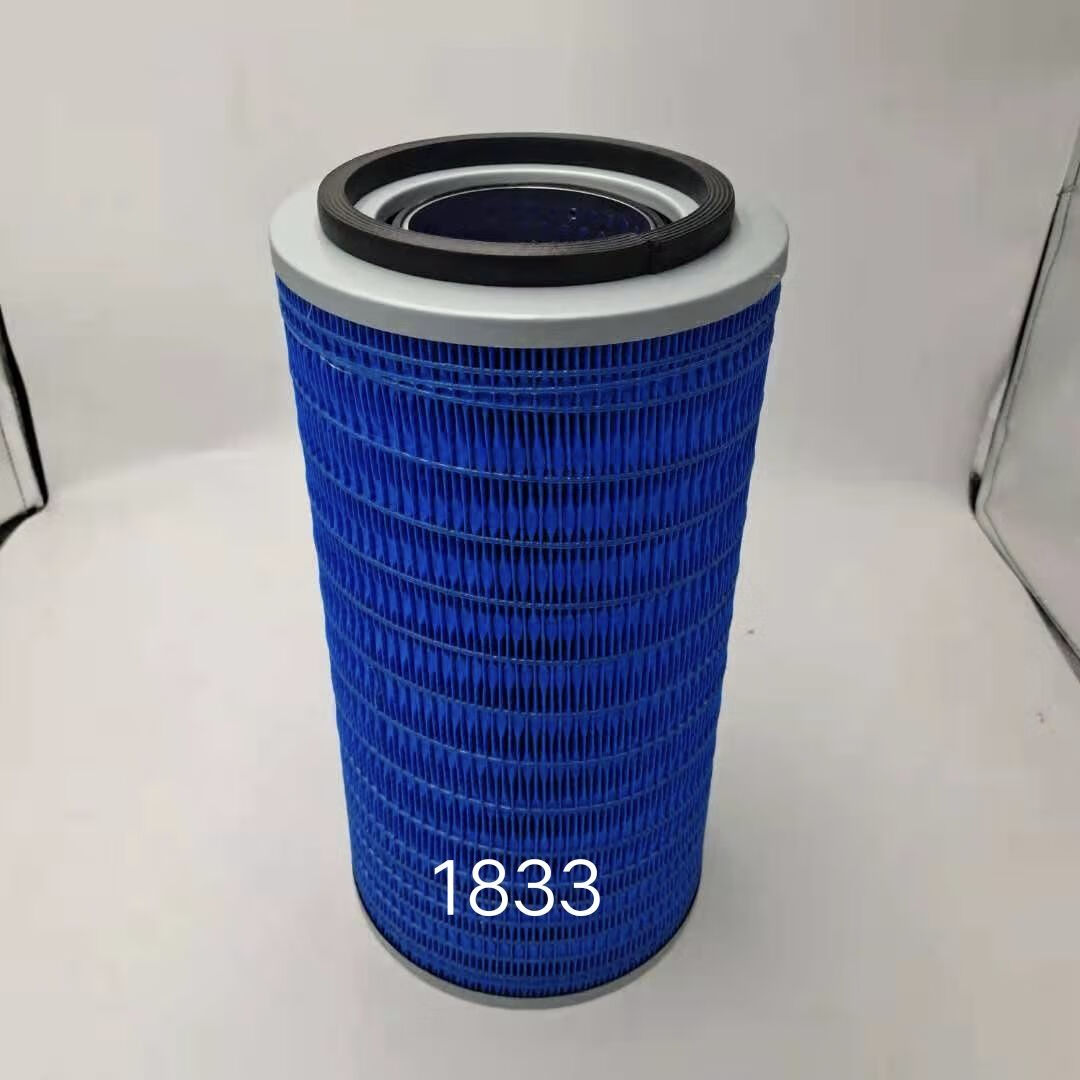 陳適配k1833空氣濾芯新源75-8-9挖機配件遠山輪式挖掘機空濾芯濾 1833