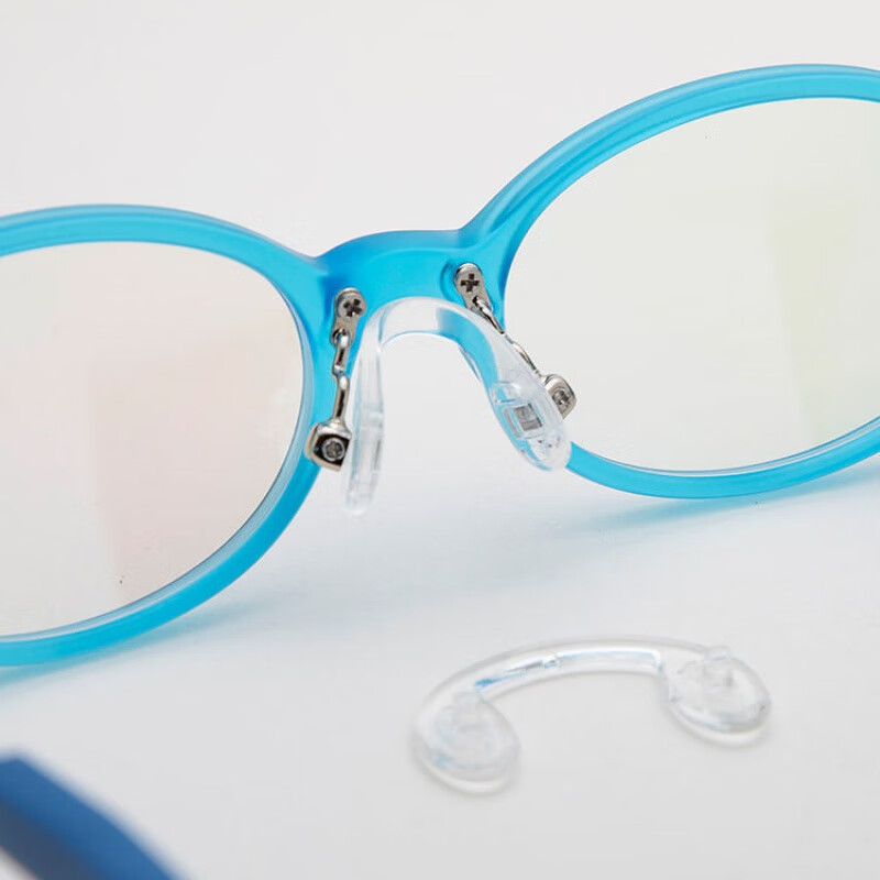 青衣麻相儿童眼镜连体鼻托软硅胶成人鼻托u型双孔马鞍型鼻垫八字型