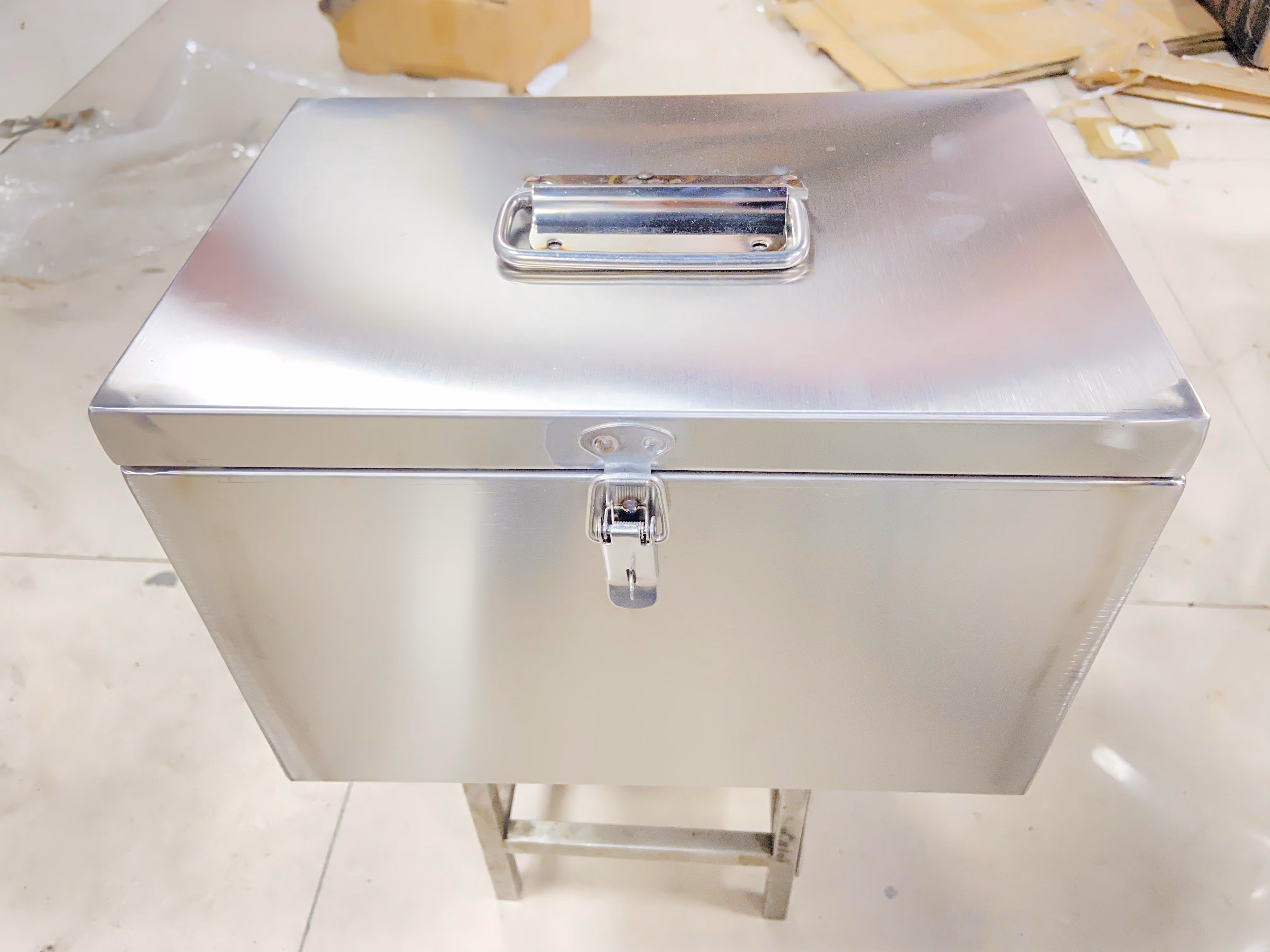 复邦定制大号不锈钢工具箱家用加厚定做304大号长方形箱子储物收 [201