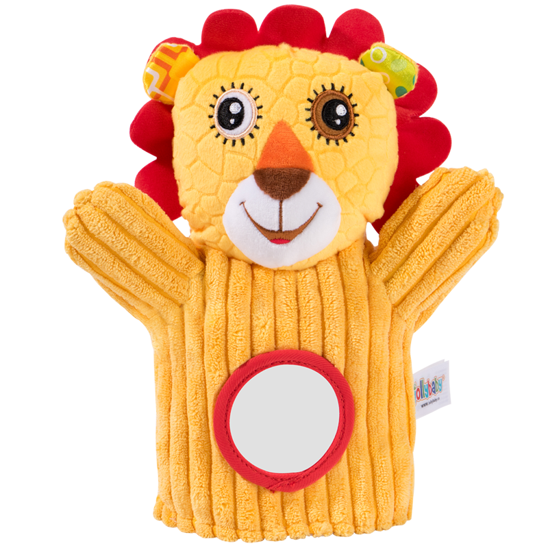 带铃铛和哈哈镜设计的jollybaby狮子手偶，价格走势稳定|京东手偶安抚玩偶历史价格查询在哪