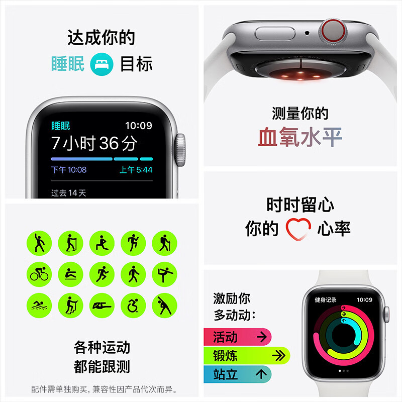 Apple Watch 6 GPS+蜂窝款 44mm深空灰色40的男生带会不会小哥哥？