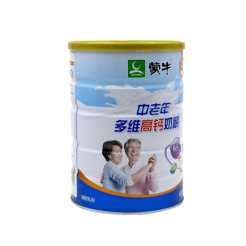 蒙牛(mengniu)中老年多维高钙奶粉800g/罐乐享装2罐带礼盒装成人奶粉