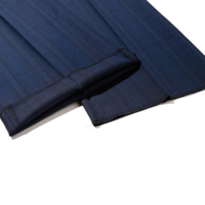 MAYOR男装进口面料高支纯羊毛面料商务绅士西服裤子男 深蓝色 165/76A