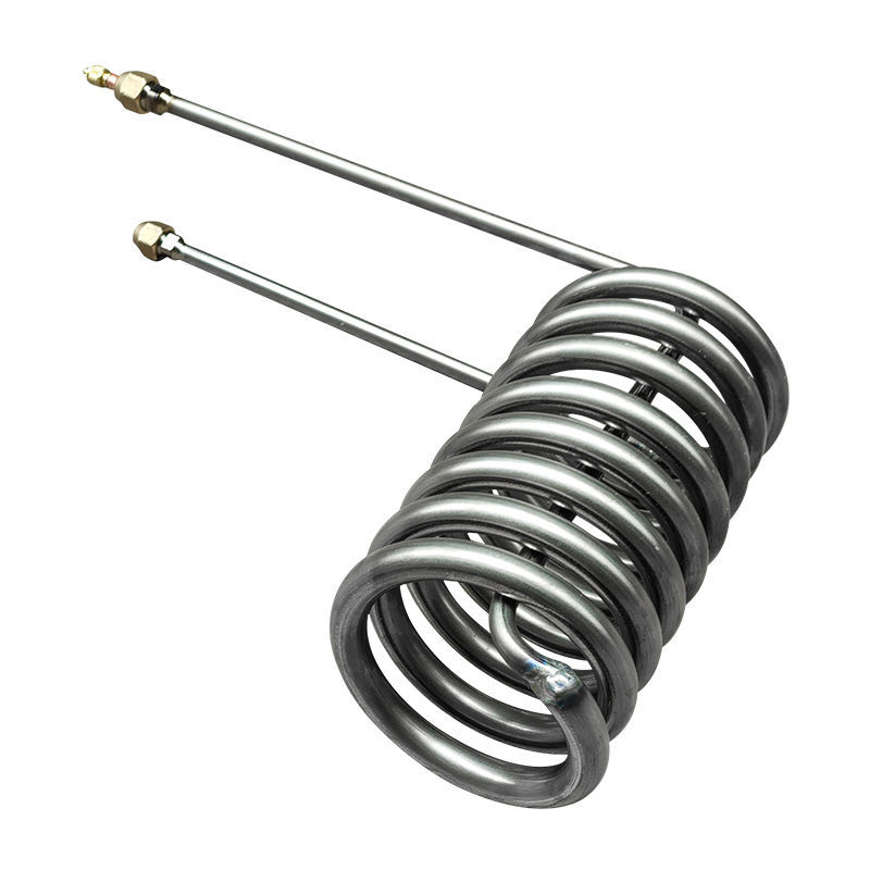 制冷海鲜鱼缸钛管蒸发器 纯钛换热器冷水机钛炮1p 1.