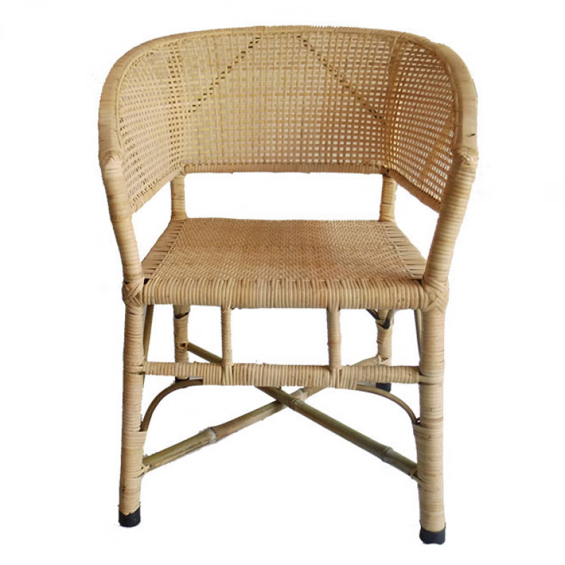 缦宛木腾椅 手工编 天然藤椅促销简约休闲阳台椅电脑老人手工编织单人