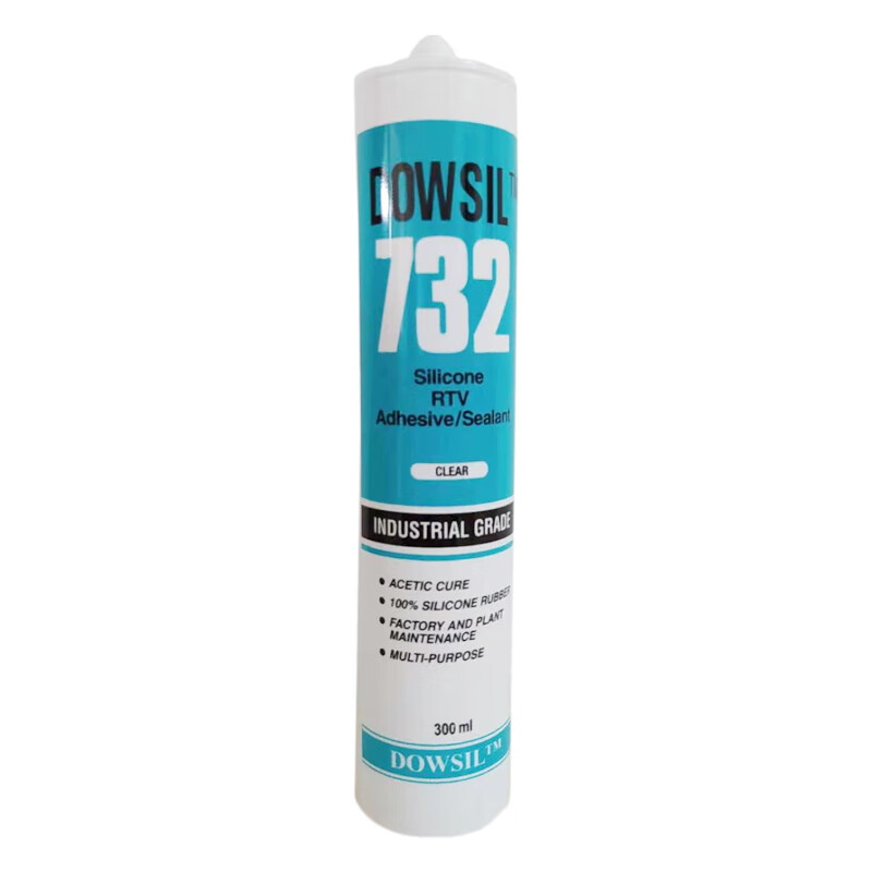 陶熙（DOWSIL）陶熙732玻璃膠耐高溫級(jí)膠737中性硅膠dc7091絕緣密封膠 道康寧732白色