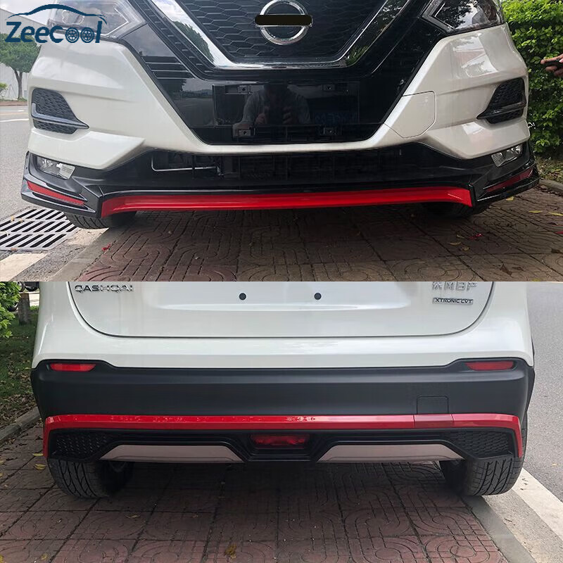 氏修2019-22新款逍客包围保护杠银黑红黑改装 新逍客改装专用前后护