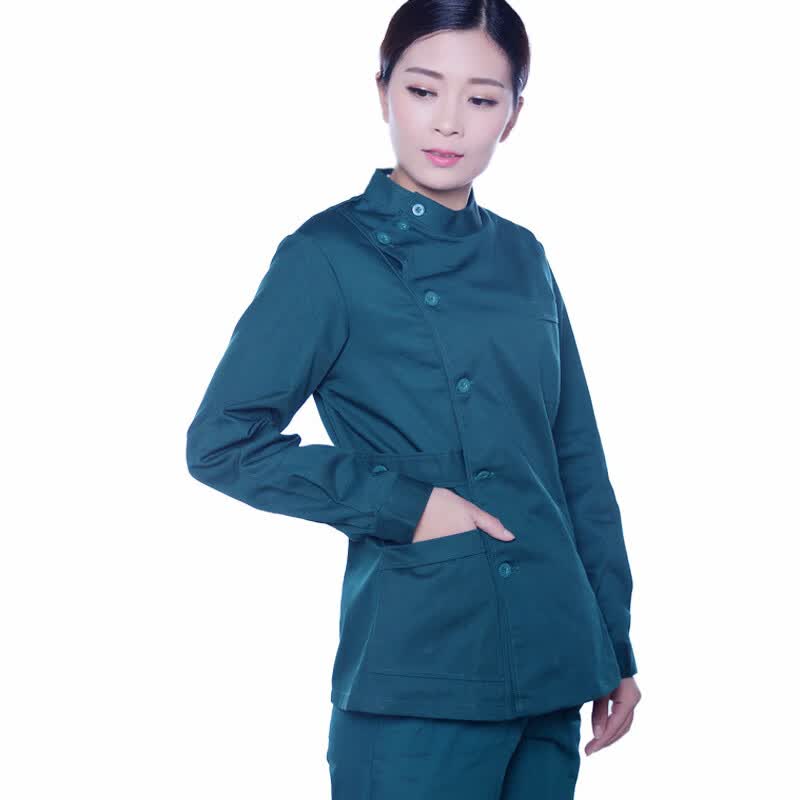 借冬120急救工作服大码加肥加大医生出诊服男女长短袖墨绿急诊科 墨