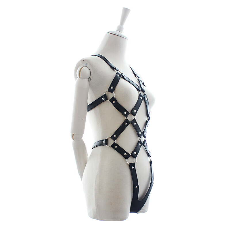 桃色缘 角色扮演捆绑束缚带绳衣皮革衣紧缚衣sm情趣用品男女用器具sm