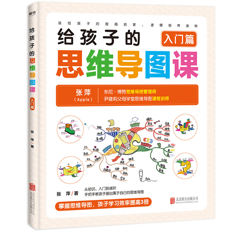 正版 给孩子的思维导图课 入门篇张萍 6-12岁自主阅读 3-6岁子共读 从初识 入门到进阶 djy