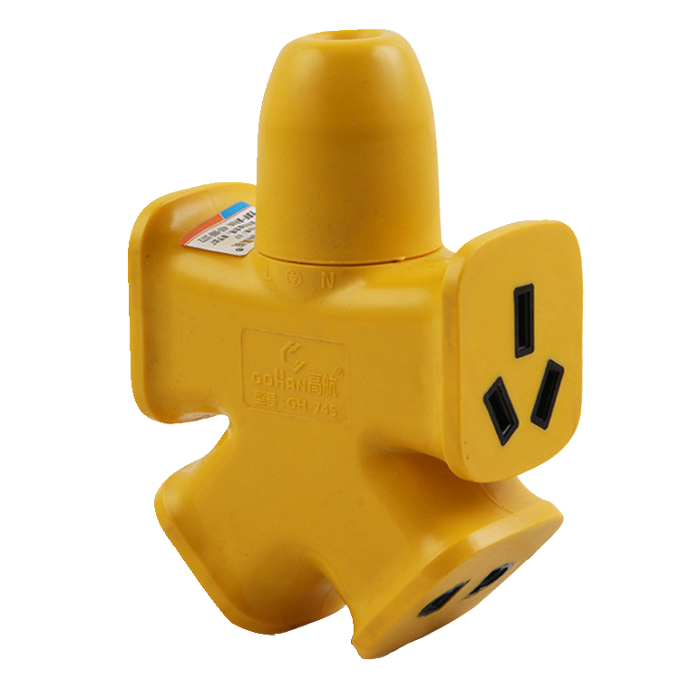 施韵令家用地拖插座10a转16a大功率抗摔接线板工地无线大字型 高航