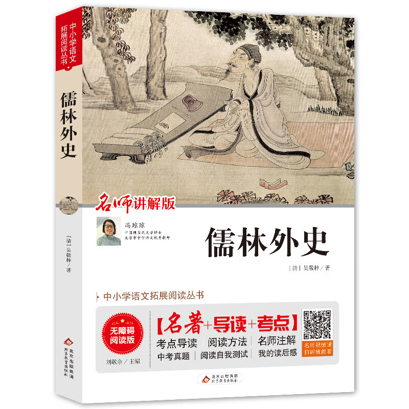儒林外史 整本书阅读（视频讲解版）九年级下必读书推荐 中小学生课外阅读书籍世界名著 无障碍阅读 考点导读+阅读方法+名师赏读 中小学生语文拓展阅读丛书
