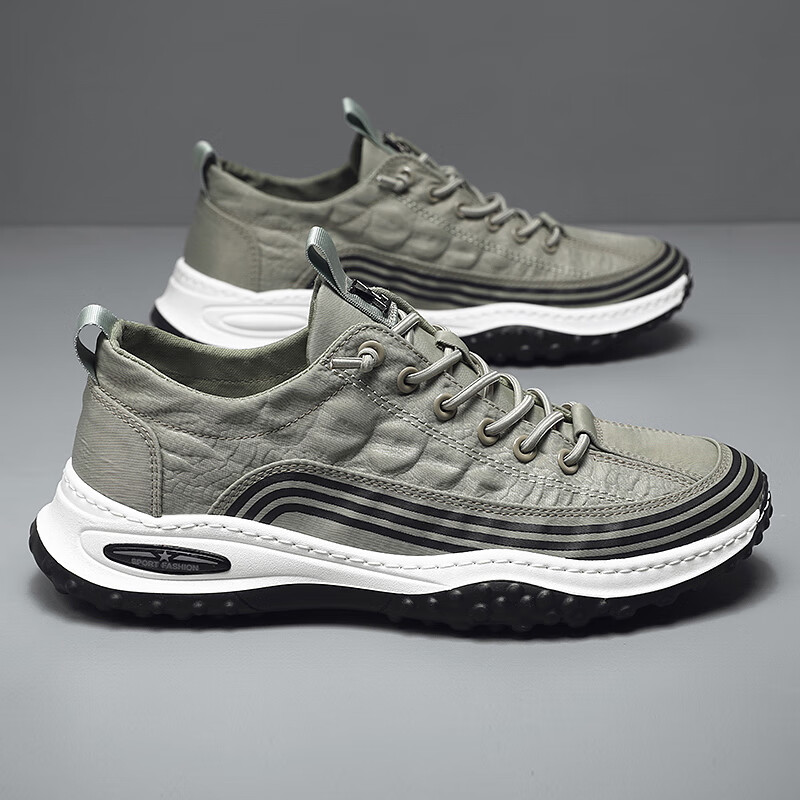 anjy冰丝男鞋夏季透气帆布鞋男夏款男款休闲布鞋男士休闲板鞋时尚潮鞋