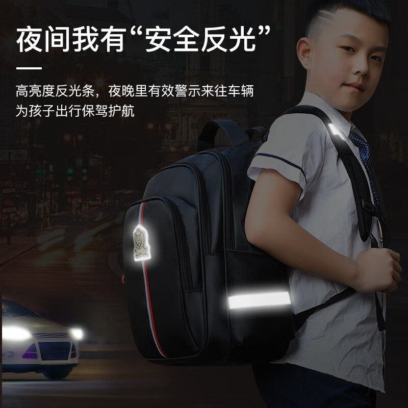 醇龙（CHUNLONG） 书包小学生男女生一二三四五六年级双肩包减负双肩格定制印logo 宝蓝小号6387（无礼品）