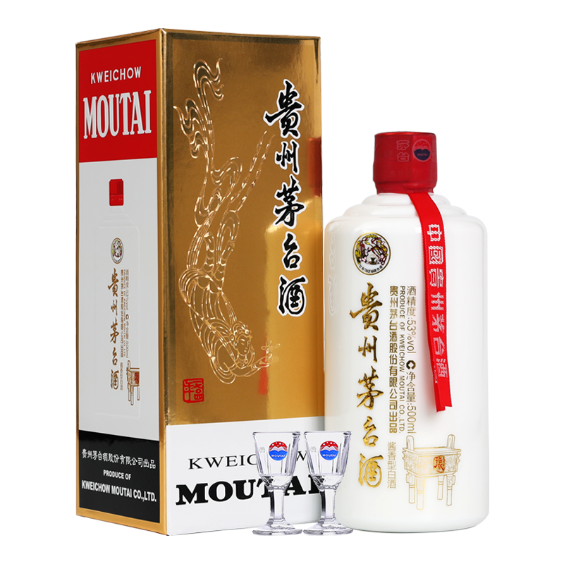 茅台（MOUTAI）贵州茅台酒 53度 茅台飞天 豫鼎中原 酱香型白酒礼盒 53度 500mL 1瓶 单瓶装（2018年）