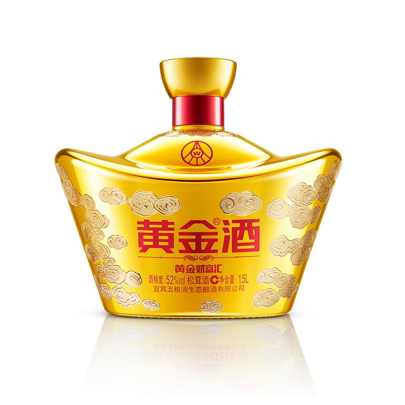 黄金酒【品牌直营】52度松茸酒1500ml*1坛送礼白酒基酒高端伴手礼盒 52度 1.5L 1坛 3斤大坛装