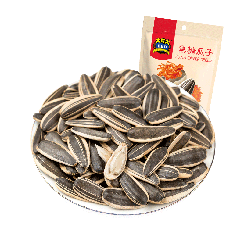 大好大好仁 90g*2袋焦糖味瓜子袋装葵花籽办公室休闲小零食炒货 焦糖