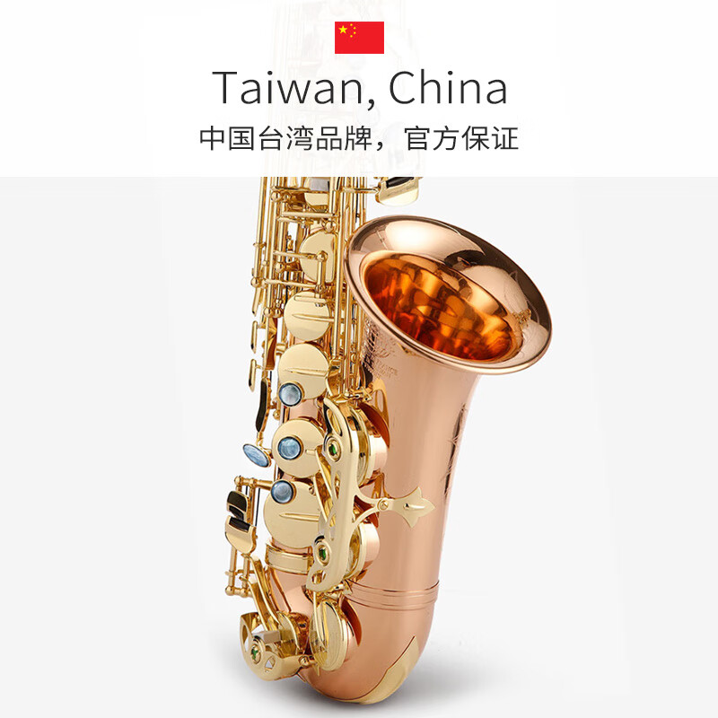 萨尔特萨克斯台湾萨尔特磷铜中音萨克斯乐器专业演奏级降e调SP-6700大咖推荐磷铜色主图3