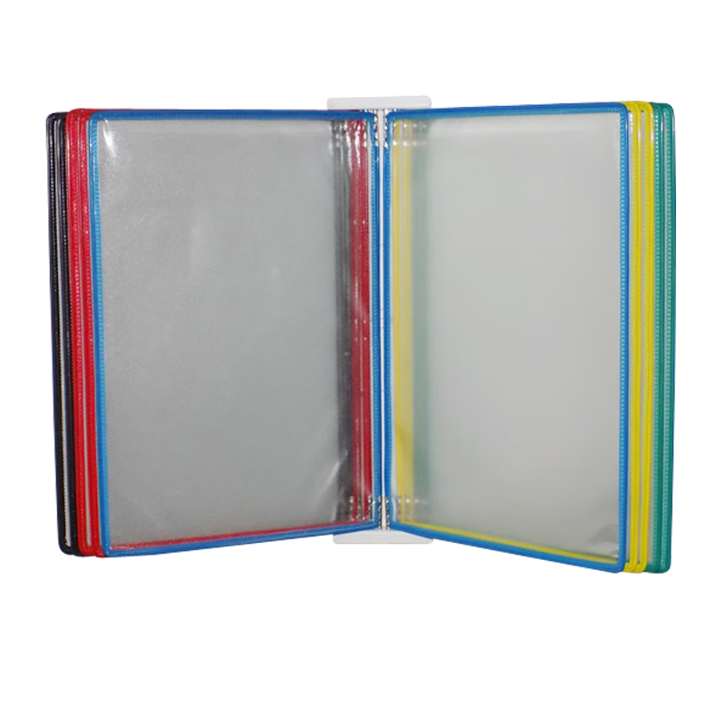 齐尚 sop标准作业指导书带磁展示架挂式文件翻页展示架文件夹10页磁性