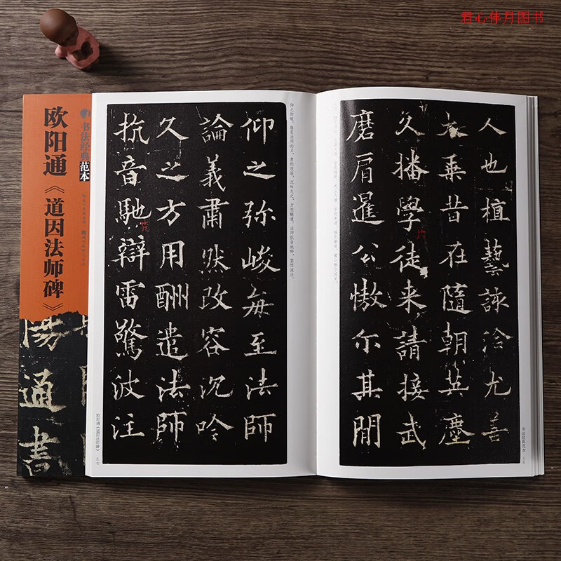欧阳通道因法师碑 楷书 碑帖 简体旁注 毛笔字帖欧阳通 书法经典范本