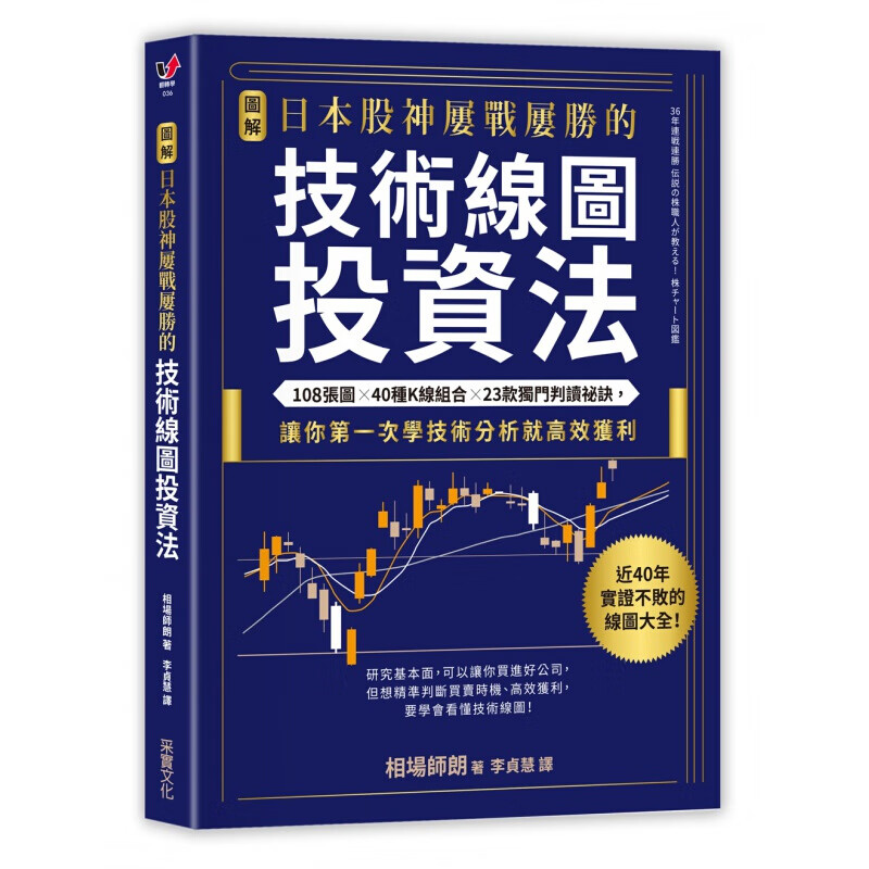 预订台版 图解 日本股神屡战屡胜的技术线图投资法 108张图学会技术分析40种K线组合