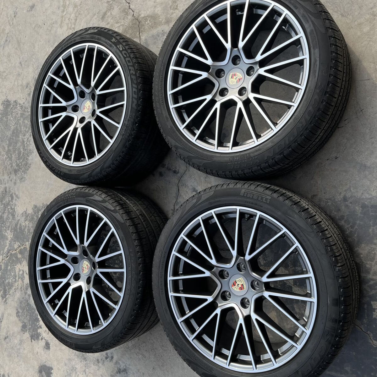 汇蔻定制21寸保时捷卡宴鸟巢轮毂cayenne原厂拆车件适合 新老款卡宴改