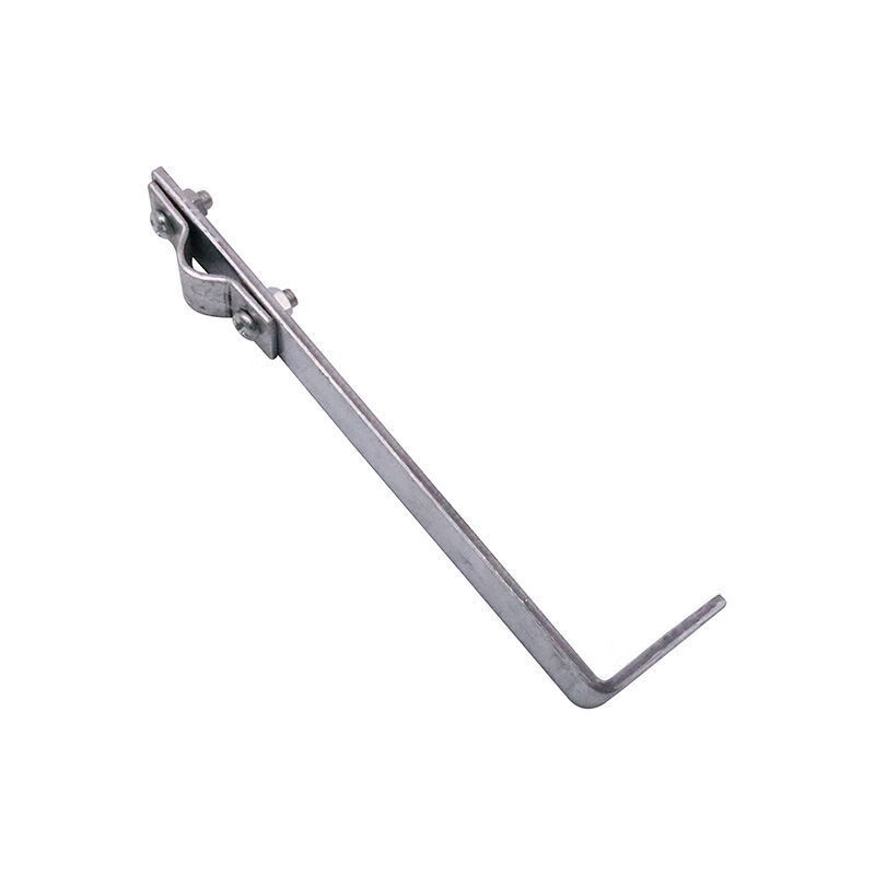 直角避雷卡防雷卡铁镀锌扁铁避雷器l型直角线卡支架支撑架直角夹 2*20