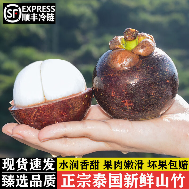译优农【顺丰】泰国山竹5A特级大果 新鲜进口麻竹当季热带孕妇水果送礼 精选4斤3A中果【冷鲜配送】