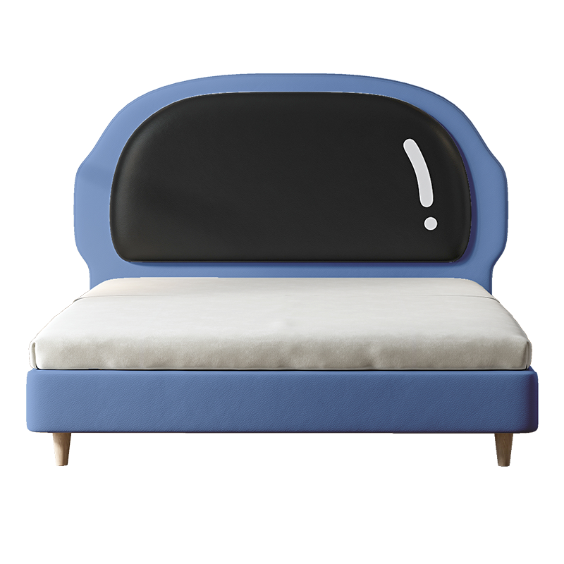 喜临门 儿童床 趣味卡通皮床高填充海绵皮床 水性环保云皮床 男孩女孩单床卧室床 太空人 海空蓝150*200cm