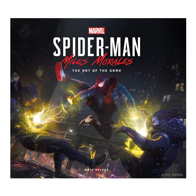 【中图原版】蜘蛛侠迈尔斯莫拉莱斯游戏设定集画集英文Marvels Spider Man Miles
