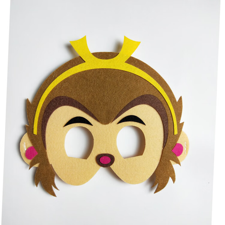 妙普乐动物十二生肖毛毡老鼠面具幼儿园儿童舞台剧表演老虎兔子牛羊