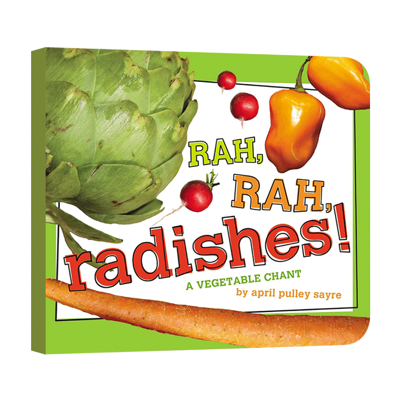 英文原版绘本 rah rah radishes 拉拉拉 萝卜 纸板书 进口英语原版