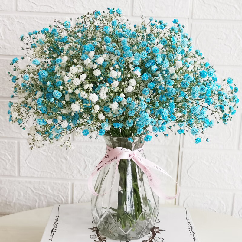 爱满(aiman) 云南花都直发招财干花真花满天星干花花束ins小清家居