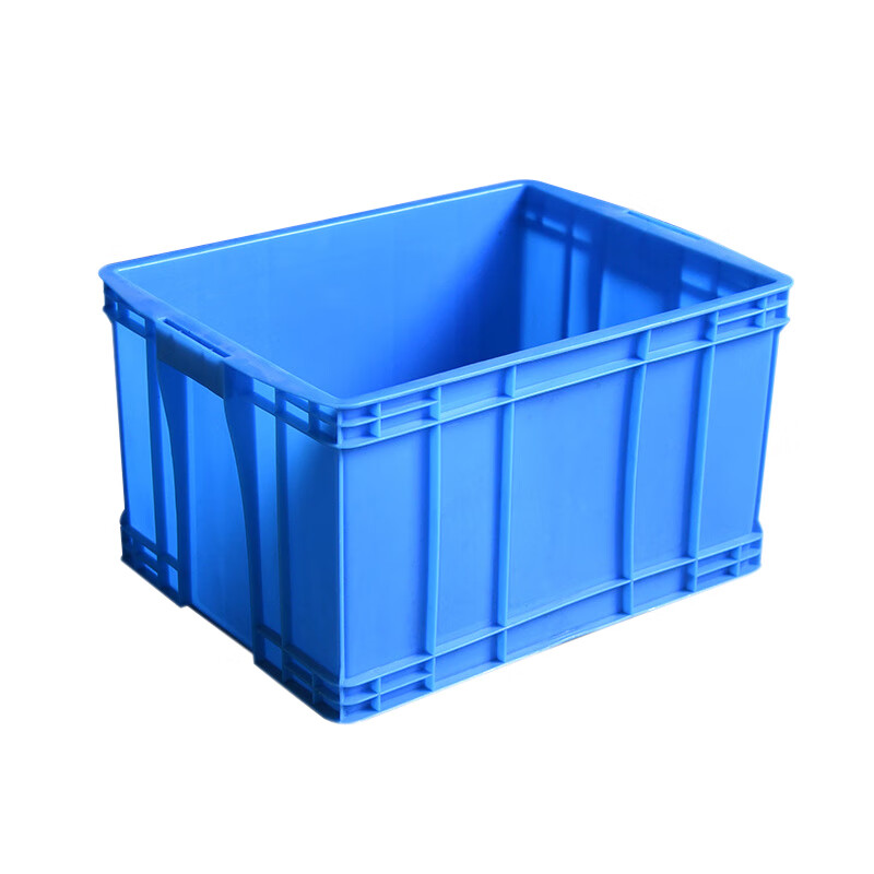 伏兴 加强型塑料周转箱 加厚收纳箱可堆物流箱便携式搬运箱整理箱 蓝色 (外尺寸)410*300*150mm