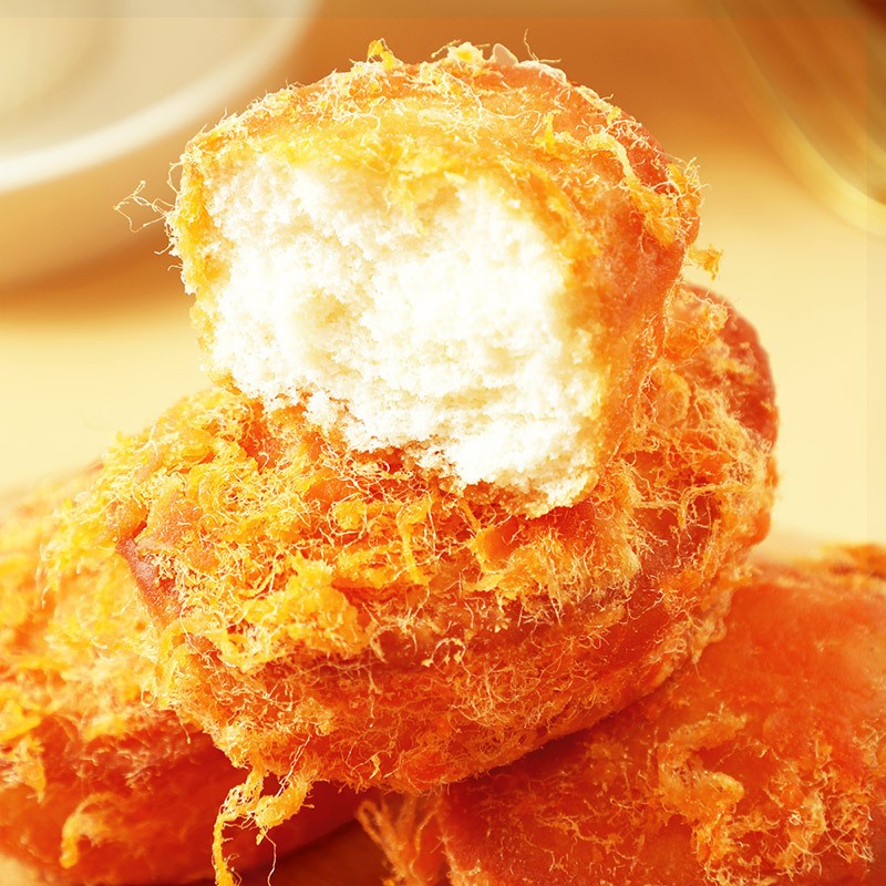 味滋源 肉松蛋糕休闲零食小吃代餐面包早餐食品办公室下午茶糕点心 500g/箱 1件