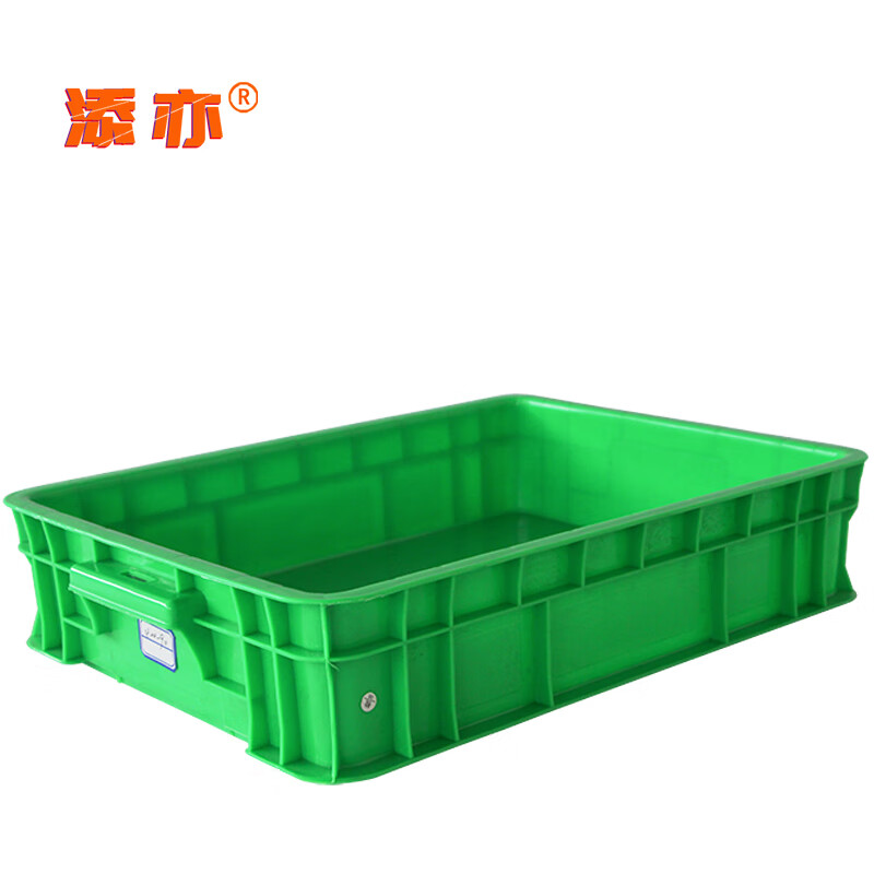 工业车间周转箱分拣箱物流箱仓储塑胶筐 400-90箱450*340*100(绿色)