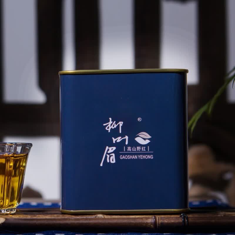 柳叶眉湖南新化 新茶 高山有机红茶 清明前茶罐装茶叶 中小叶 金豪 一
