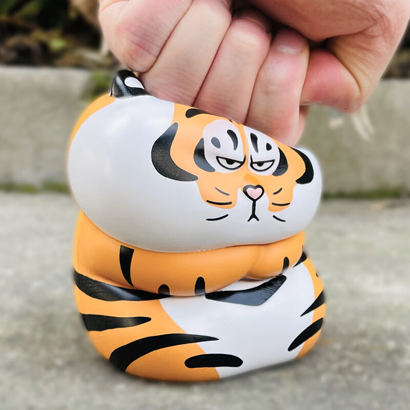 回弹解压玩具我不是胖虎生气公仔玩偶百变不二马 胖虎生气(高约14cm)