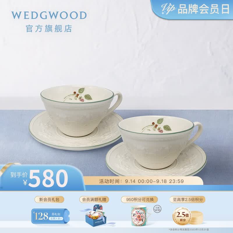 WEDGWOOD【中秋好礼】威基伍德欢愉假日树莓2杯2碟欧式陶瓷咖啡杯送女友 欢愉假日树莓2杯2碟怎么样,好用不?