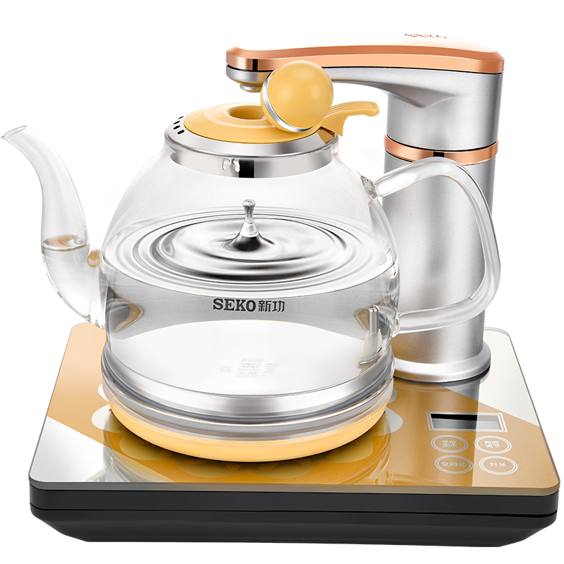 新功（SEKO） 全自动水壶电茶炉泡茶壶 自动加水电热水壶玻璃茶壶 功夫茶煮茶炉 N62