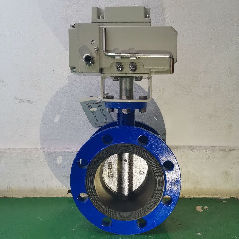 电动法兰蝶阀220v污水dn150瓦斯气防爆远程开关流量调节阀门d941x dn