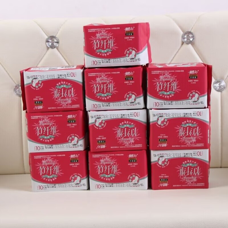 蜜佳人竹纤维卫生巾卫生巾竹纤维卫生巾日用 日用10包