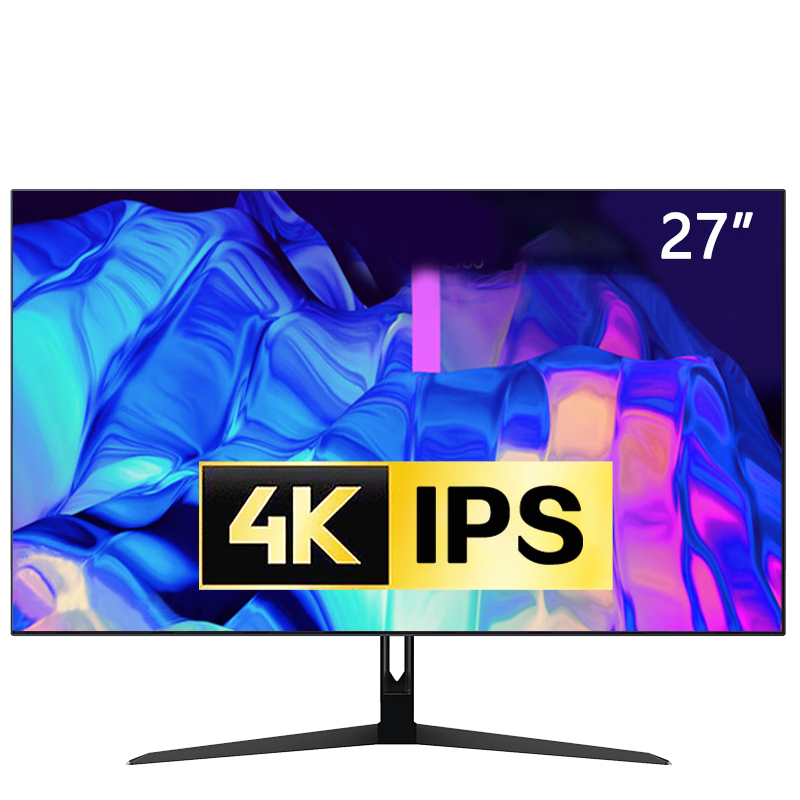 夏新Amoi 电脑显示器高清4K护眼IPS家用2K办公电竞游戏144H液晶VGA监控显示屏幕 27英寸直面4K/144Hz双模式黑色 1