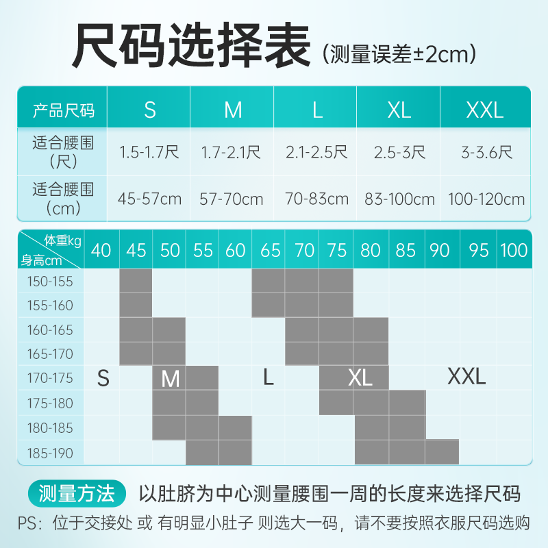 护腰带腰间盘劳损腰椎突出腰肌疼腰围腰托男女束腰辅助理疗 必看尺码