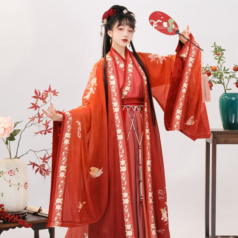 柯子裙汉服全套原创日常华丽款女王魏晋风仙气飘飘的古装贵妃美女