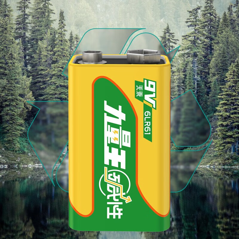 凌力力量王9V碱性电池  9V力量王【1粒卡装】 1粒